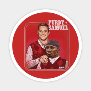 Brock Purdy & Deebo Samuel San Francisco Step Brothers Magnet